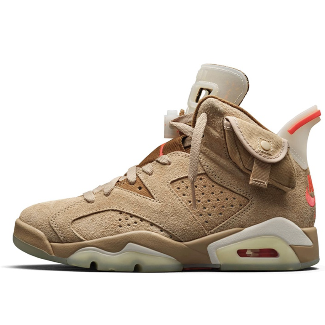 Travis Scott × Jordan 6 "Khaki" — view 1